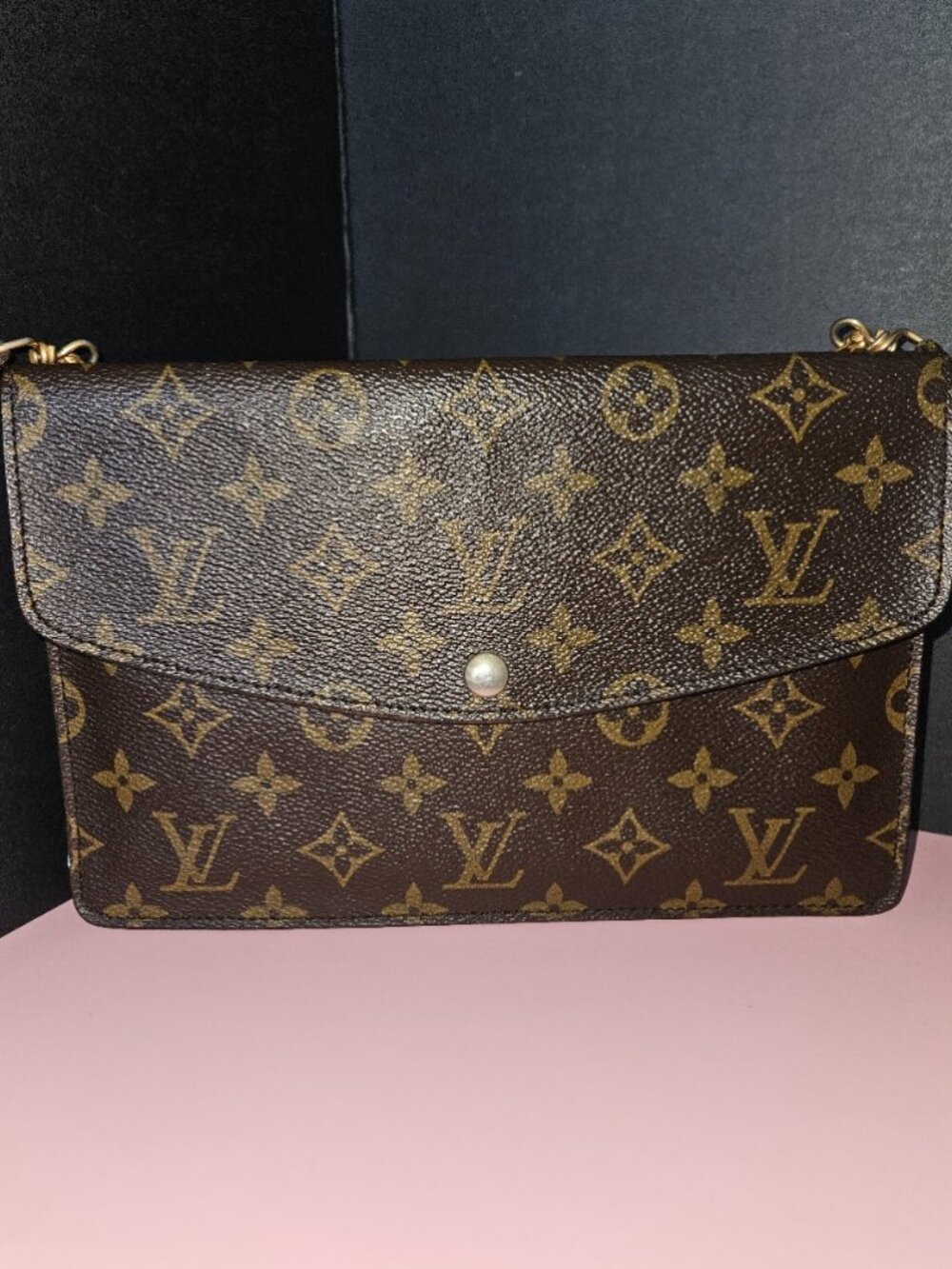 Louis Vuitton Monogram Double Rabat Shoulder Bag